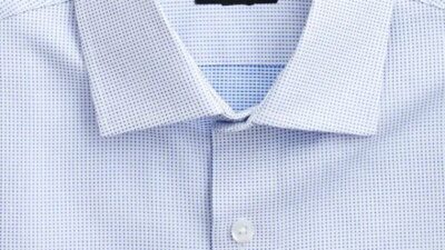 Embroidered dress shirt men