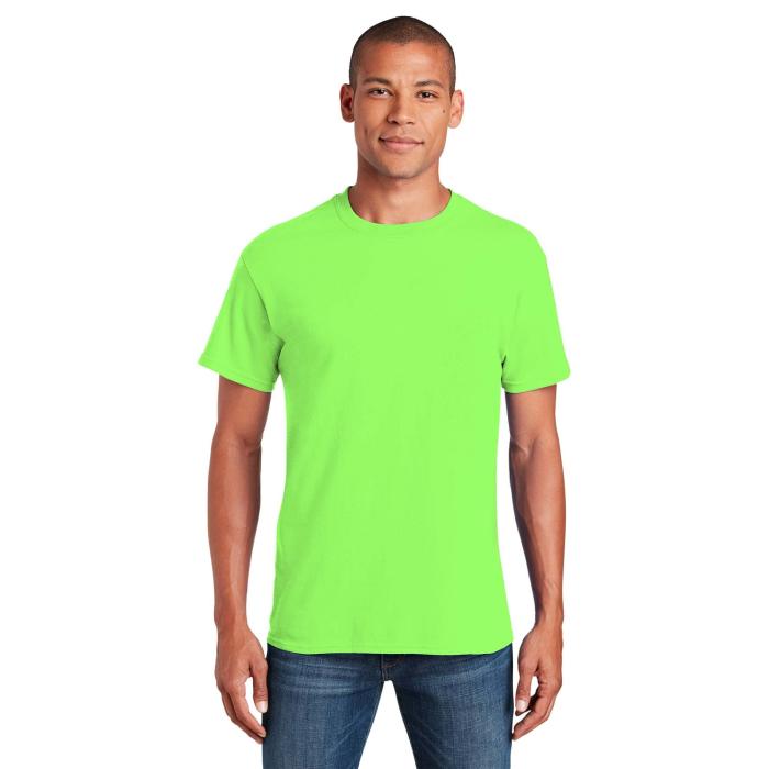 Bright green dress shirt for men