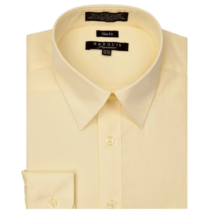 Yellow dress shirt men's outfit