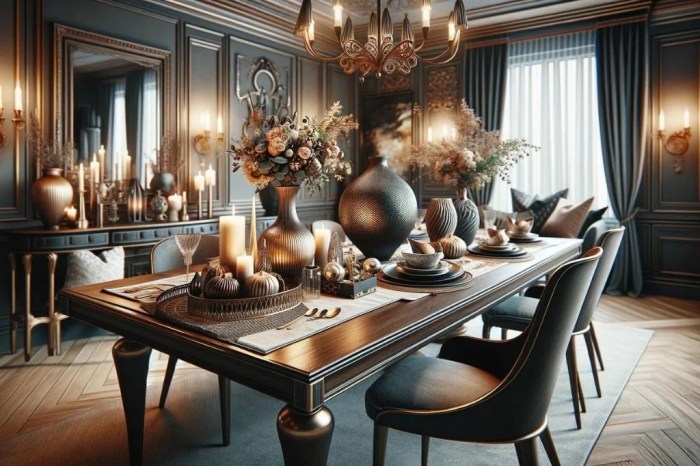 How to decorate dining room table with candles