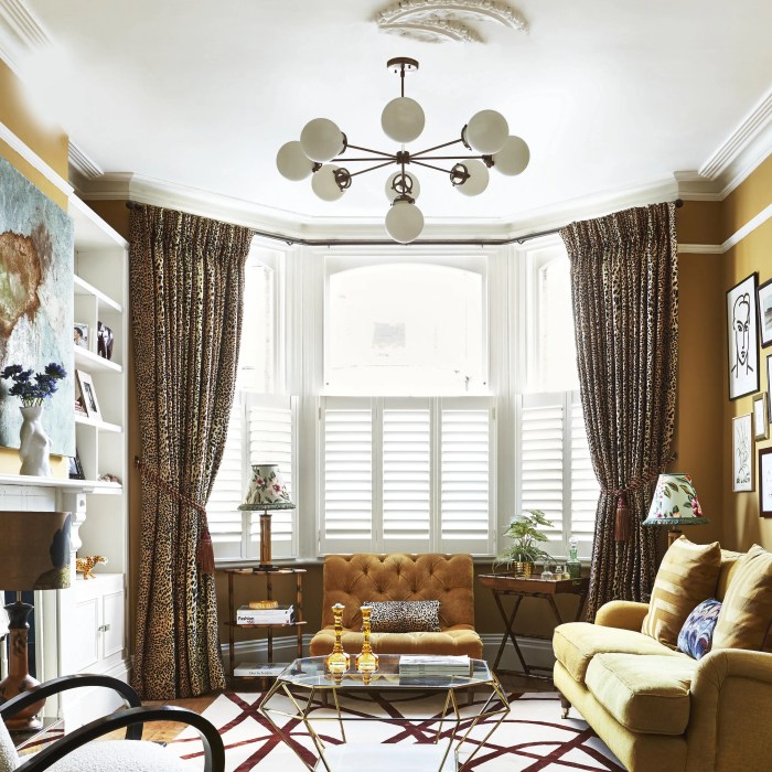 How to decorate around a tall bay window