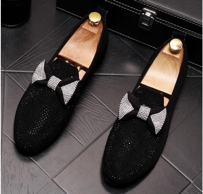 Mens rhinestone dress shoes