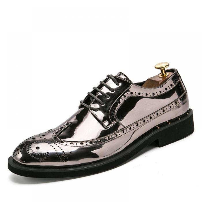 Silver sparkly dress shoes mens